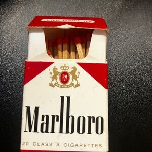 Marlboro Red and White Matchbox